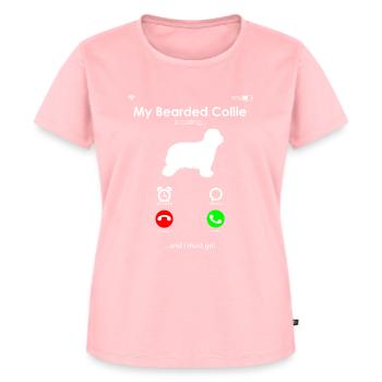 Bearded Collie - Women's Premium Organic T-shirt - rose - Front - AI Model Female 172 dark (172cm)