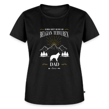 Belgian Tervuren - Frauen Premium Bio T-Shirt - Schwarz - Vorne - Selfina (174cm)