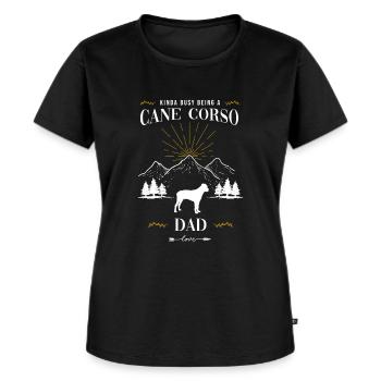 Cane Corso - Frauen Premium Bio T-Shirt - Schwarz - Vorne - Selfina (174cm)