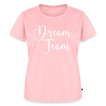 dream team - Frauen Premium Bio T-Shirt - Rosa - Vorne - AI Model Female 172 dark (172cm)