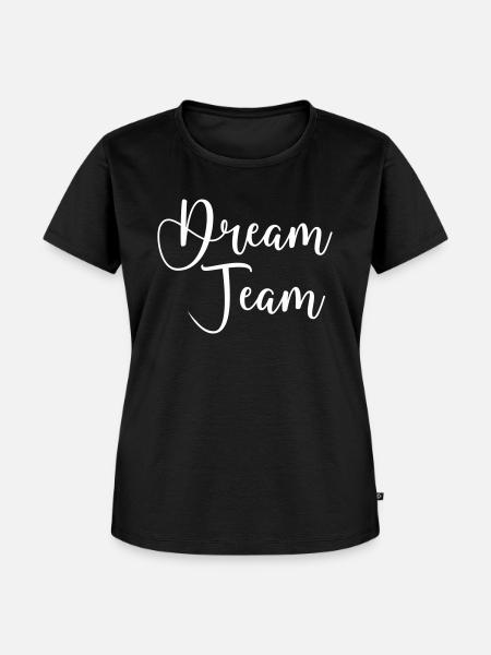 dream team - Frauen Premium Bio T-Shirt - Schwarz