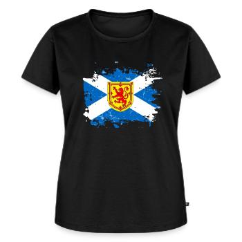 Schottland - Frauen Premium Bio T-Shirt - Schwarz - Vorne - Selfina (174cm)