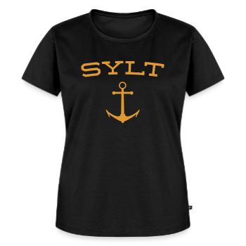 Sylt - North Sea - Germany - Kampen - Island - Women's Premium Organic T-shirt - black - Front - Selfina (174cm)