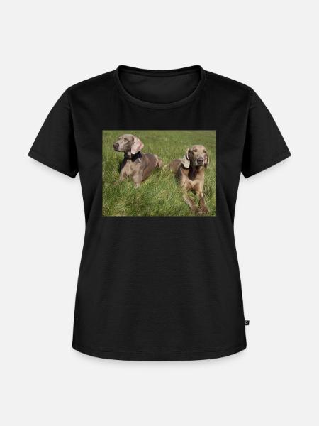 Delta mit Freund - Frauen Premium Bio T-Shirt - Schwarz