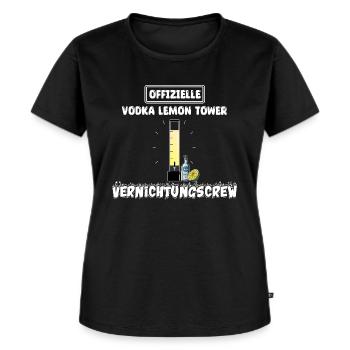 Vodka Lemon Tower Malle Mallorca Party - Frauen Premium Bio T-Shirt - Schwarz - Vorne - Selfina (174cm)