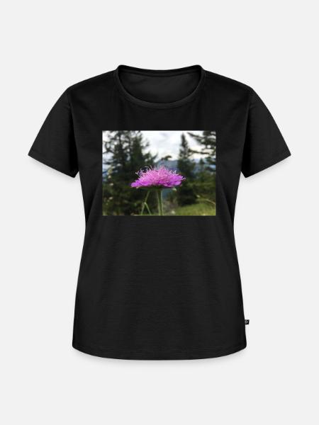 Frühling Blümchen - Frauen Premium Bio T-Shirt - Schwarz