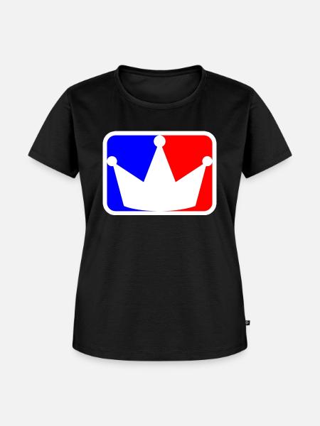 krone logo - Frauen Premium Bio T-Shirt - Schwarz