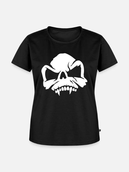 Vampire Skull - Frauen Premium Bio T-Shirt - Schwarz