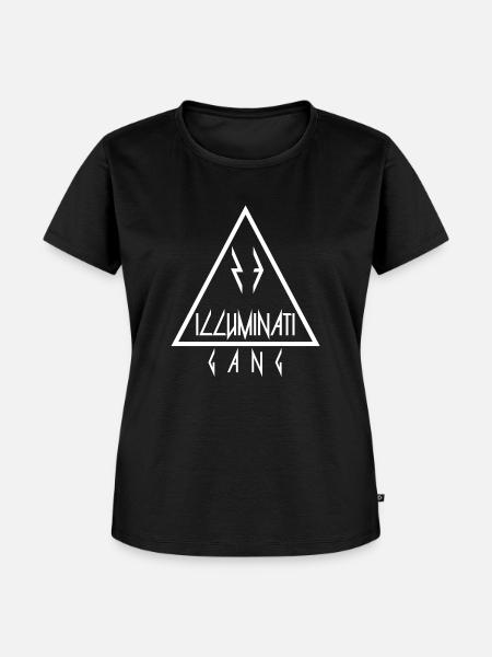 Illuminati Gang Triangle - Frauen Premium Bio T-Shirt - Schwarz