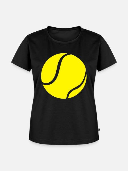 Tennisball - Frauen Premium Bio T-Shirt - Schwarz