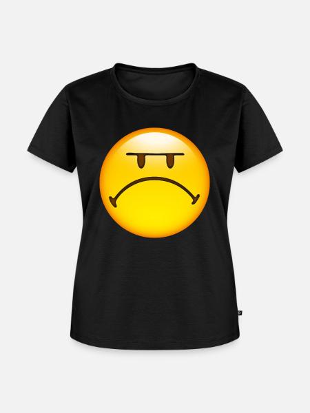 Smiley Mad - Frauen Premium Bio T-Shirt - Schwarz