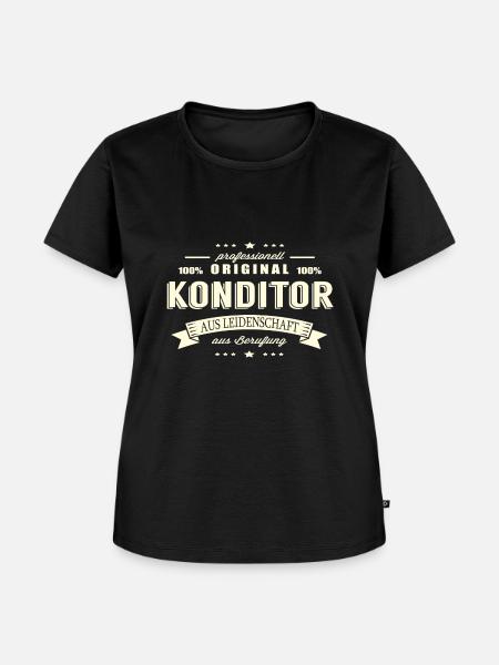 Konditor aus Leidenschaft - Frauen Premium Bio T-Shirt - Schwarz