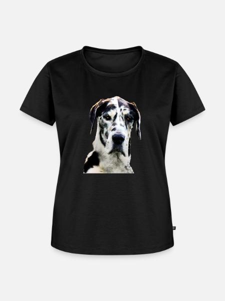 Deutsche Dogge - Frauen Premium Bio T-Shirt - Schwarz