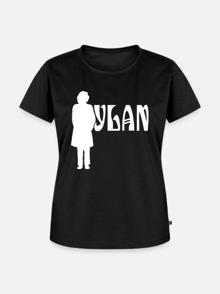 Silhouette White Bob Dylan - Frauen Premium Bio T-Shirt - Schwarz