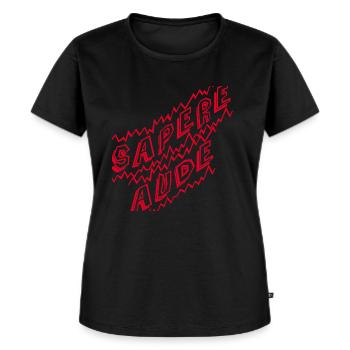 Sapere Aude - Frauen Premium Bio T-Shirt - Schwarz - Vorne - Selfina (174cm)