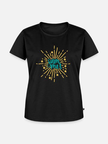 Sommer - Frauen Premium Bio T-Shirt - Schwarz