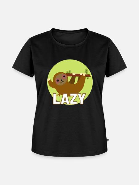 Lazy - Frauen Premium Bio T-Shirt - Schwarz