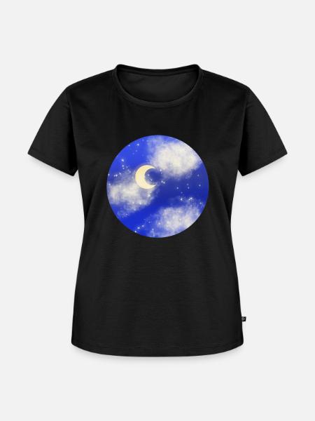 Nachthimmel - Frauen Premium Bio T-Shirt - Schwarz