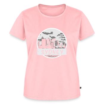 Sydney City - Frauen Premium Bio T-Shirt - Rosa - Vorne - AI Model Female 172 dark (172cm)
