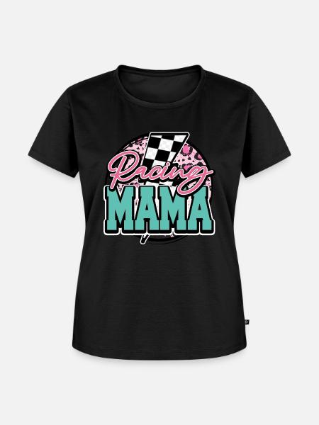 Racing Mama - Frauen Premium Bio T-Shirt - Schwarz