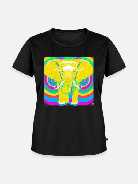 Elefant LGBTQ - Frauen Premium Bio T-Shirt - Schwarz