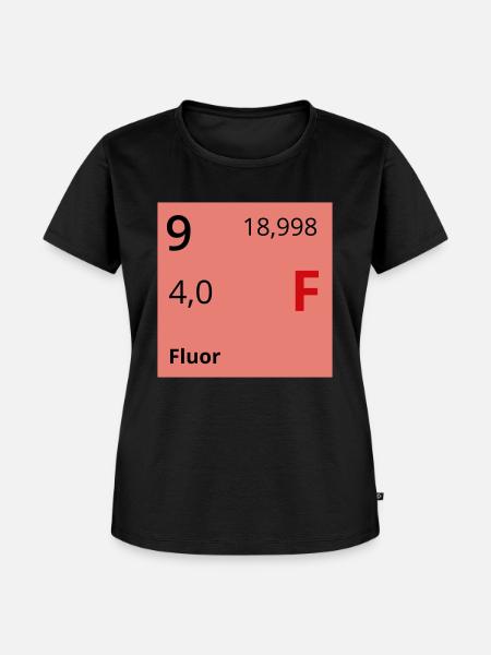 Fluor - Frauen Premium Bio T-Shirt - Schwarz