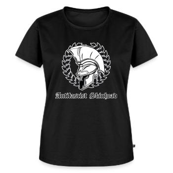 Skinhead antifasciste - T-shirt Premium bio Femme - noir - Devant - Selfina (174cm)