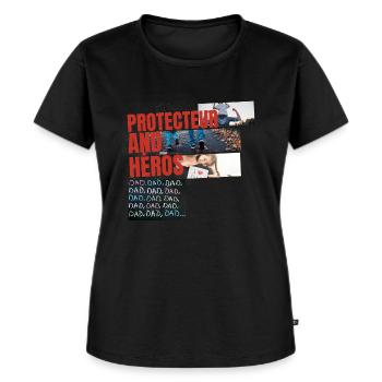 dessin de la fête des pères - T-shirt Premium bio Femme - noir - Devant - Selfina (174cm)