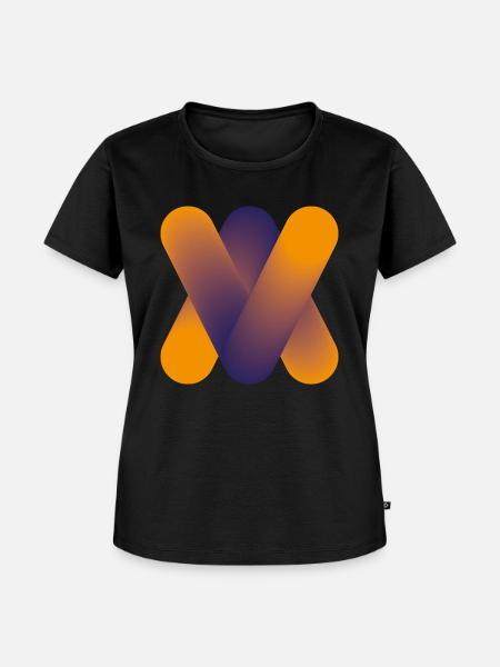 Abstrakt- Design - Frauen Premium Bio T-Shirt - Schwarz