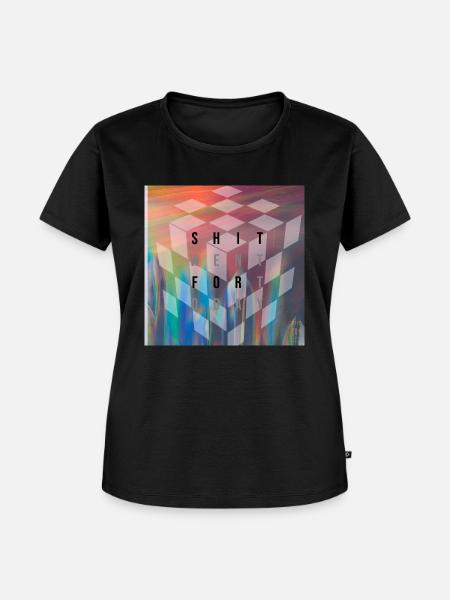Würfel - Frauen Premium Bio T-Shirt - Schwarz