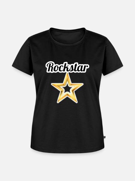 Rock Star - Frauen Premium Bio T-Shirt - Schwarz