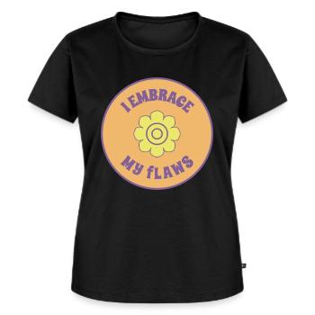 self acceptance - Women's Premium Organic T-shirt - black - Front - Selfina (174cm)