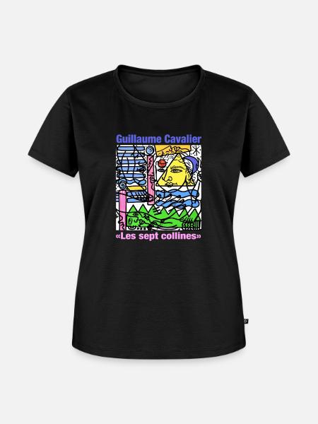 Die sieben Hügel - Frauen Premium Bio T-Shirt - Schwarz