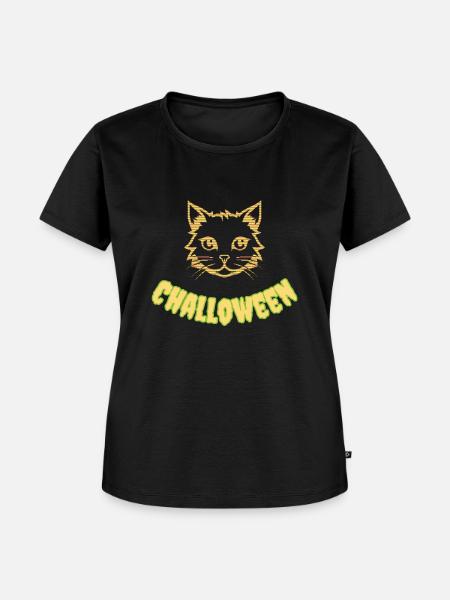 Challoween 2, Mäusefresser. Halloween-Katze - Frauen Premium Bio T-Shirt - Schwarz
