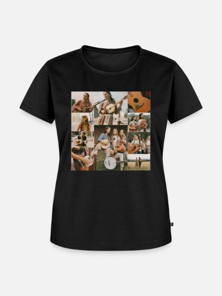 Volksmusik - Musiker - Frauen Premium Bio T-Shirt - Schwarz