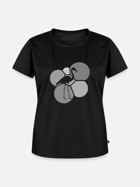 Flamenco Wasservogel Wasservogel - Frauen Premium Bio T-Shirt - Schwarz
