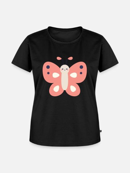 Schmetterling - Frauen Premium Bio T-Shirt - Schwarz