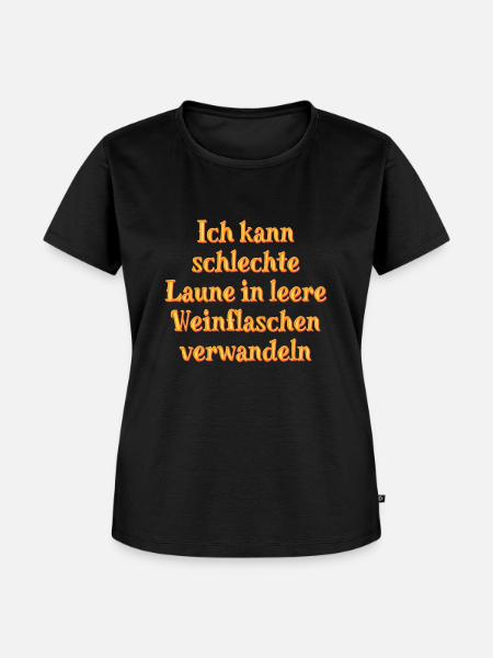 Schlechte Laune? Kein Problem. - Frauen Premium Bio T-Shirt - Schwarz