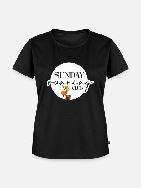 Sunday running - Frauen Premium Bio T-Shirt - Schwarz