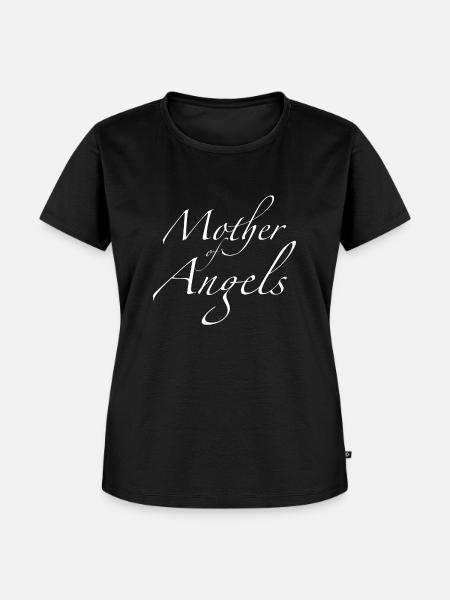 Mutter von Engeln - Frauen Premium Bio T-Shirt - Schwarz
