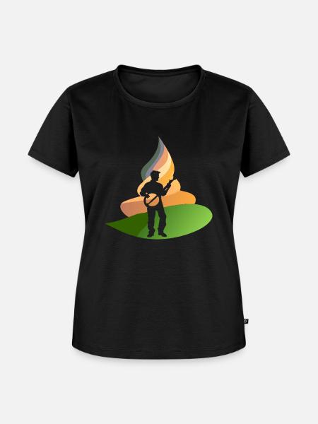Banjo Proll Ukulele - Frauen Premium Bio T-Shirt - Schwarz