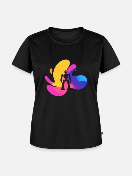 Cyborg Robotik Tech - Frauen Premium Bio T-Shirt - Schwarz