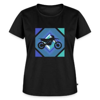 Moto tout-terrain - T-shirt Premium bio Femme - noir - Devant - Selfina (174cm)