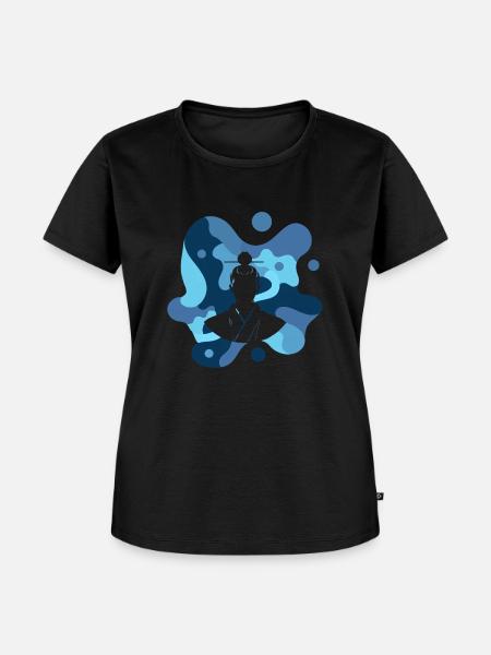 Samurai Schwert Karate - Frauen Premium Bio T-Shirt - Schwarz