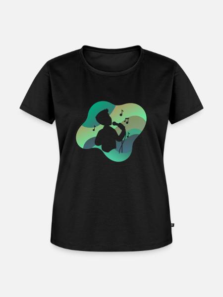 Singen Tenor - Frauen Premium Bio T-Shirt - Schwarz