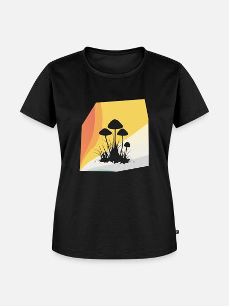 Pilze Spore - Frauen Premium Bio T-Shirt - Schwarz