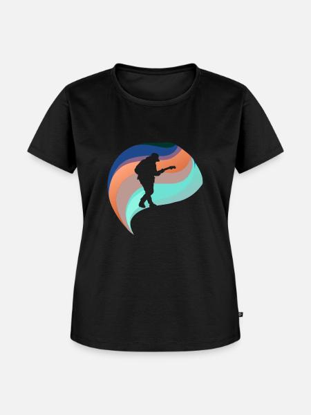 Elektrogitarre Heavy - Frauen Premium Bio T-Shirt - Schwarz