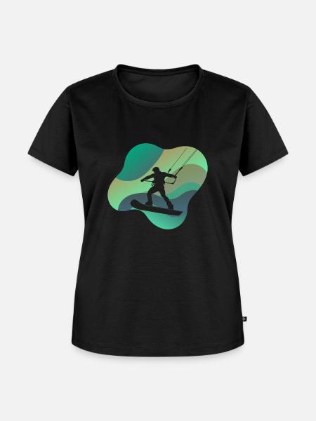 Wakeboarder Wakeboarden - Frauen Premium Bio T-Shirt - Schwarz
