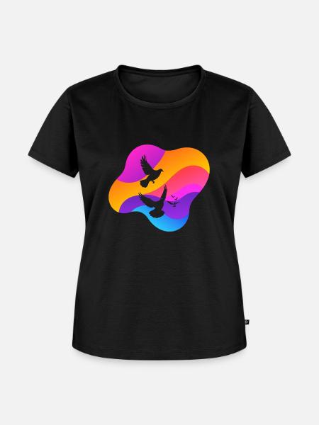 Taube Taubenei Turteltauben - Frauen Premium Bio T-Shirt - Schwarz