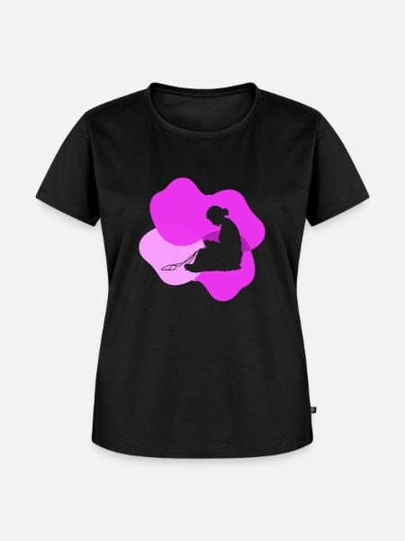 Garn Maschen DIY - Frauen Premium Bio T-Shirt - Schwarz